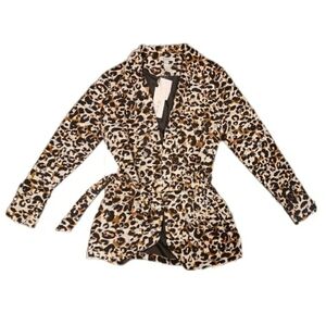 Animal Print Leopard Anine Bing Lookalike Belted Blazer - Boutique Piece